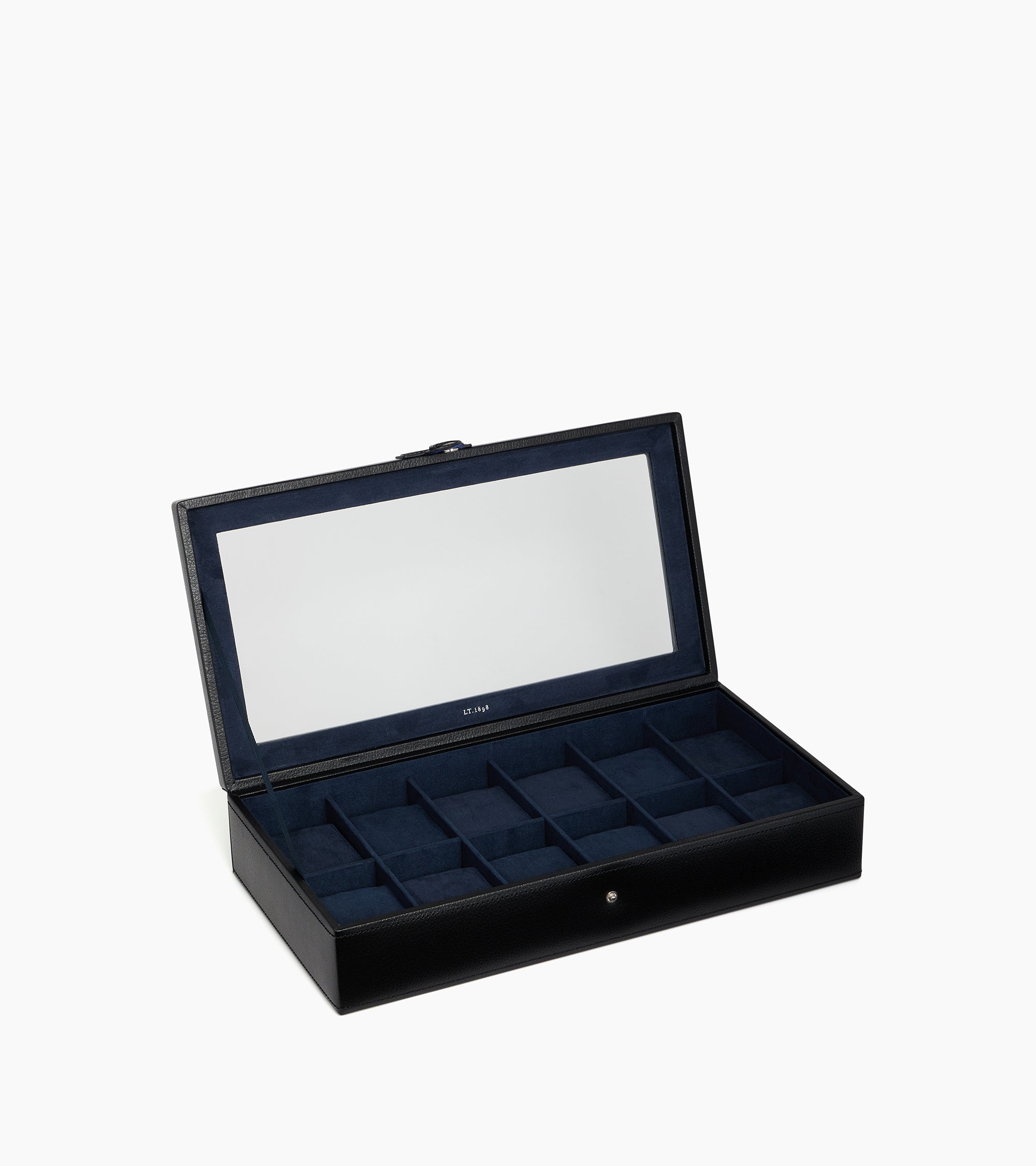 Schatulle aus Leder für 12 Uhren
