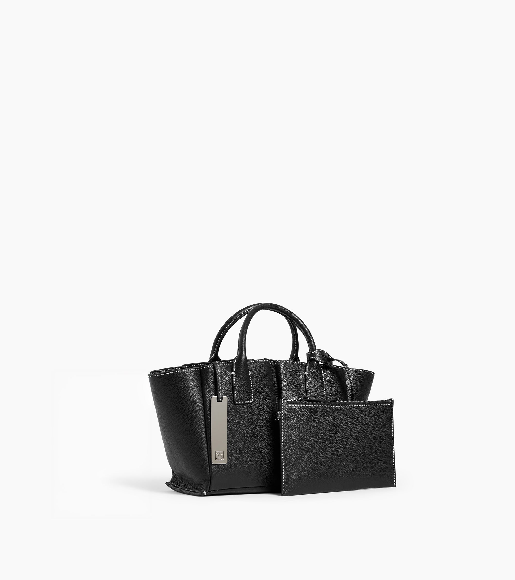 Kleine Handtasche Elena aus genarbtem Leder