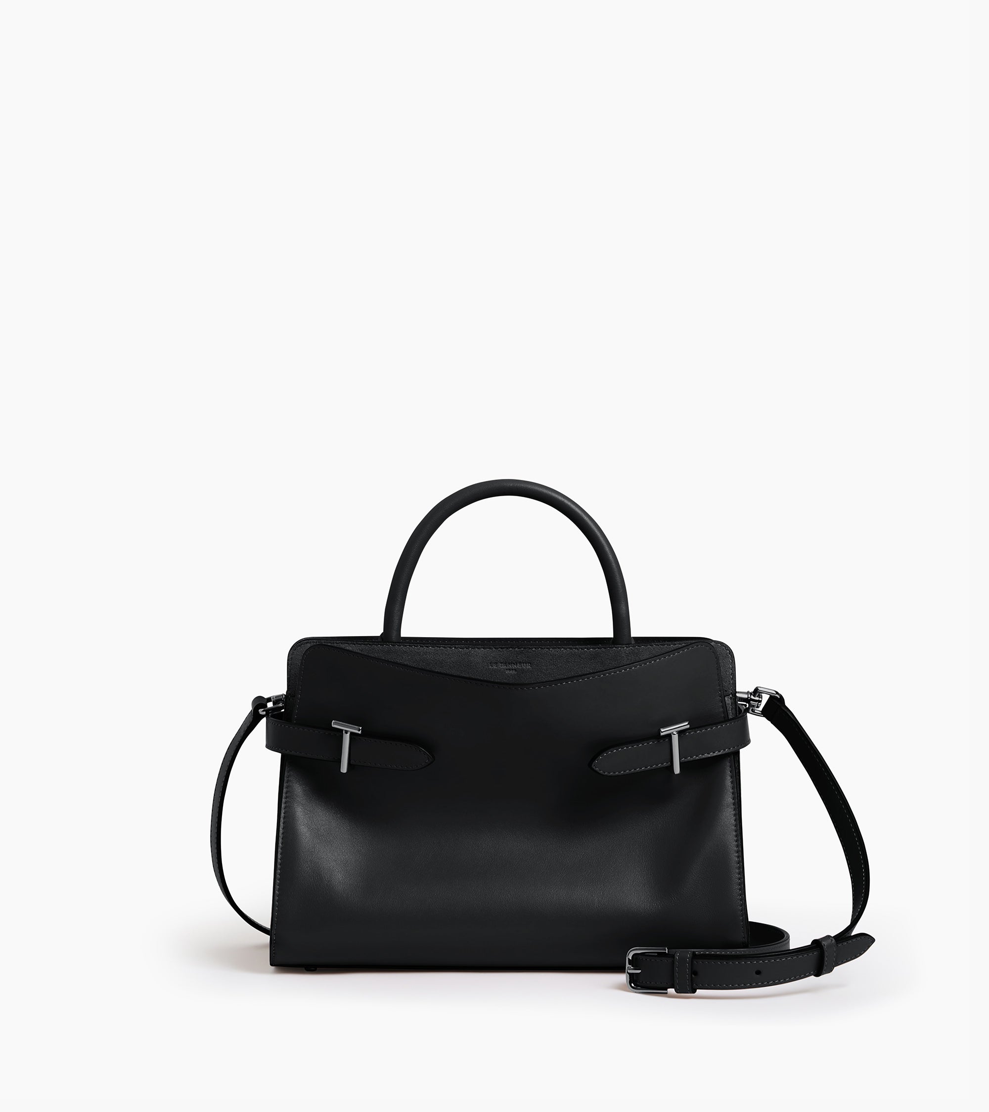 Mittelgroße Handtasche Emie aus Glattleder und nubuk