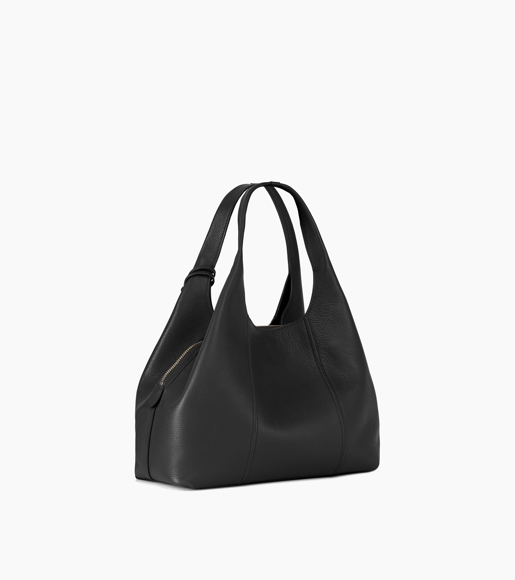 Mittelgroße Schultertasche Modell Juliette aus genarbtem Leder