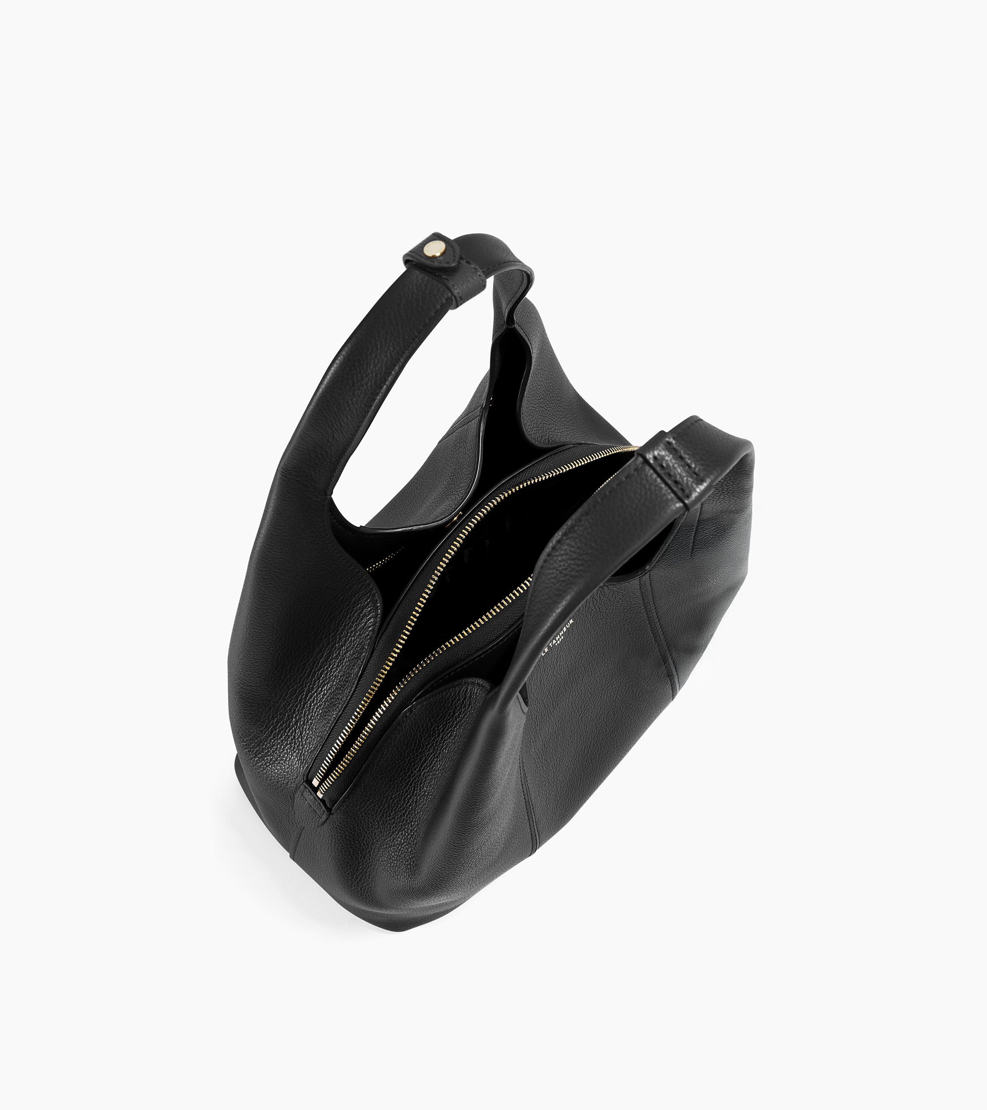 Mittelgroße Schultertasche Modell Juliette aus genarbtem Leder