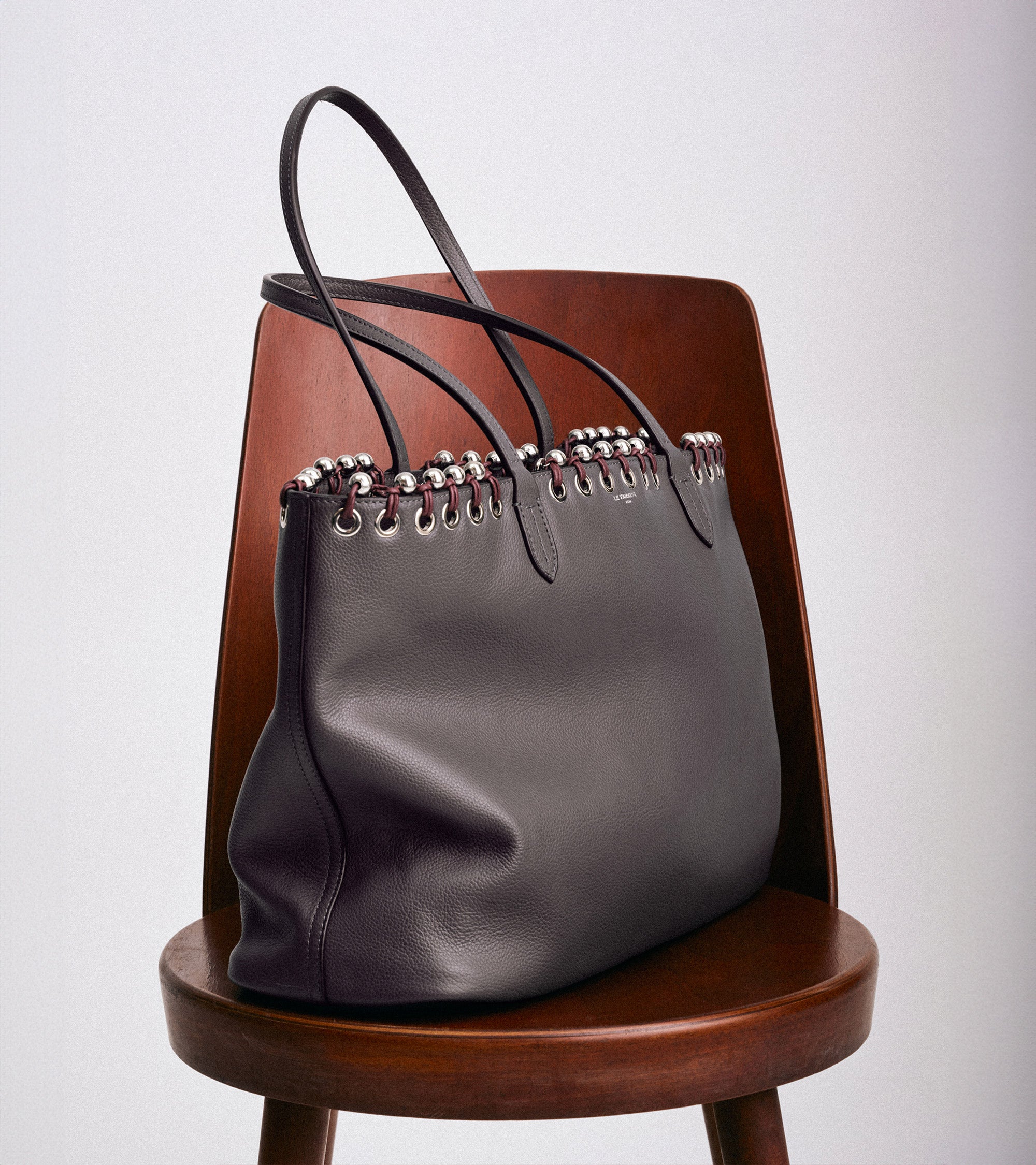 Grained leather tote bag Kitesy Martin