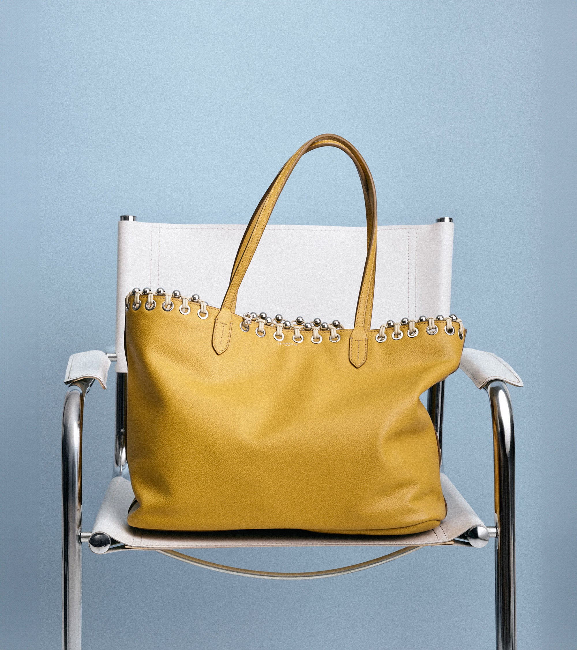 Grained leather tote bag Kitesy Martin
