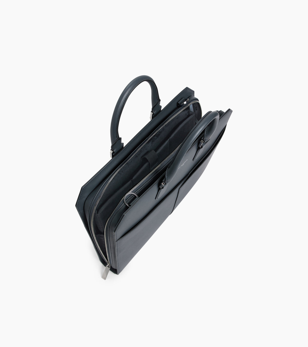 Portadocumentos slim de 15" Anatole en piel con corcho y piel lisa