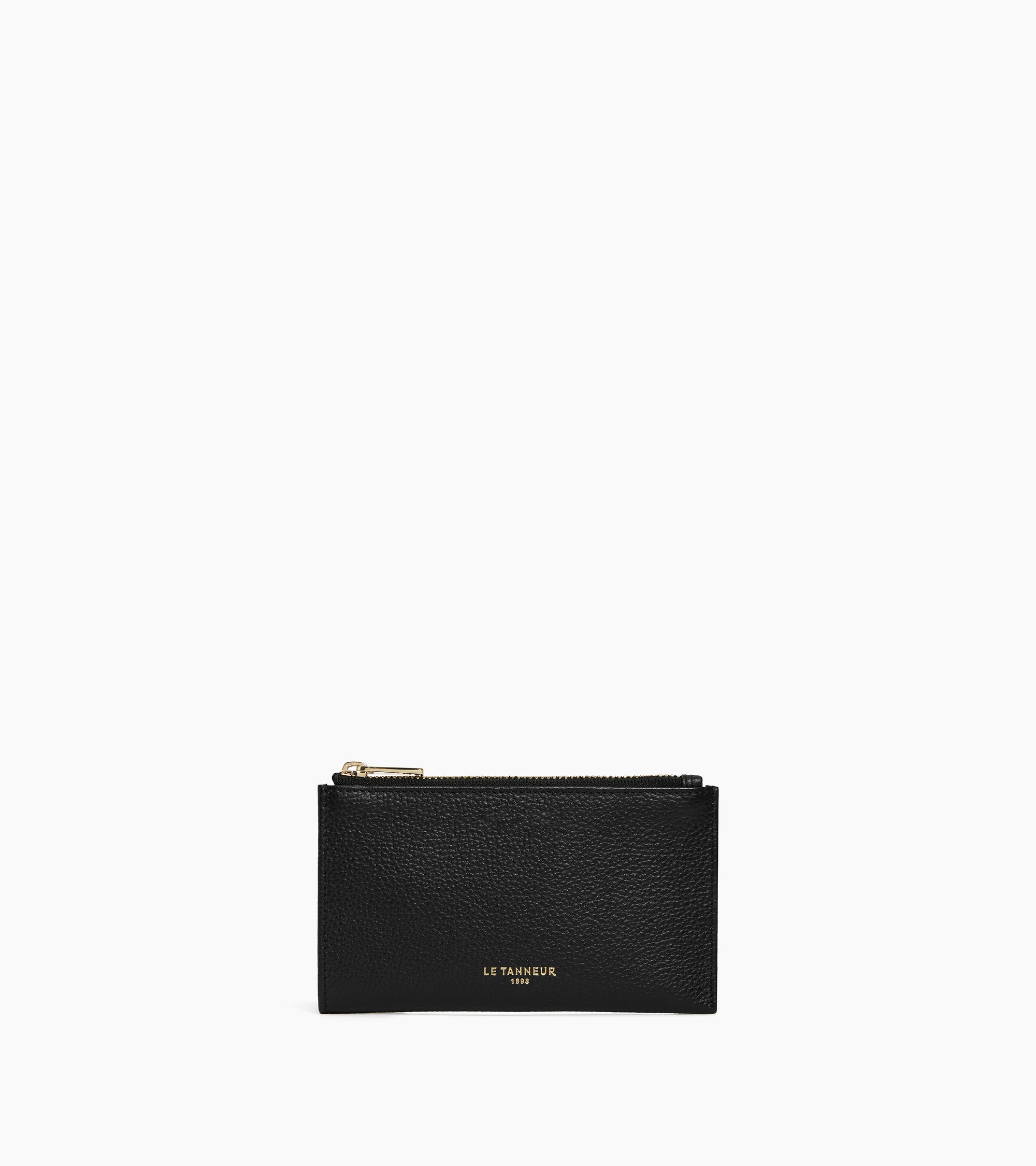Estuche para llaves con cremallera Albertine de piel granulada