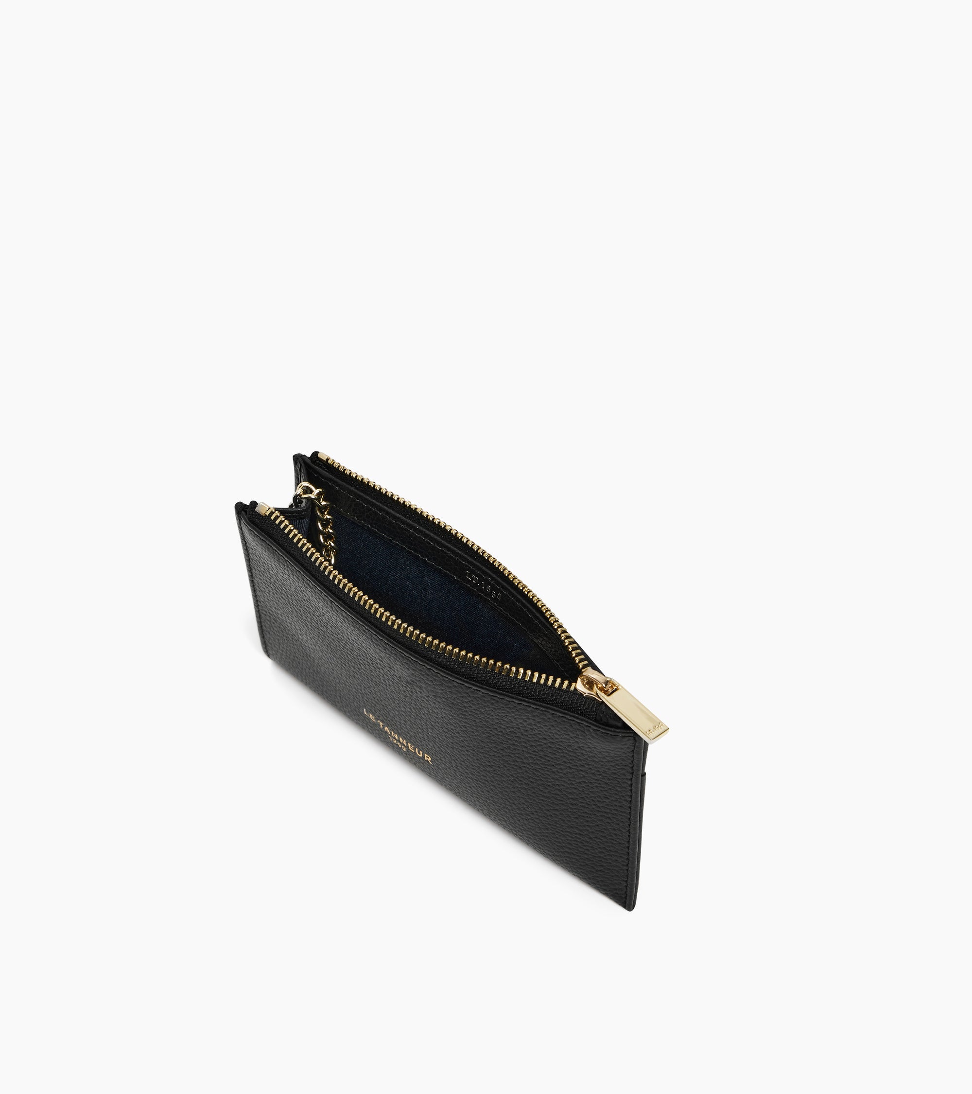 Estuche para llaves con cremallera Albertine de piel granulada