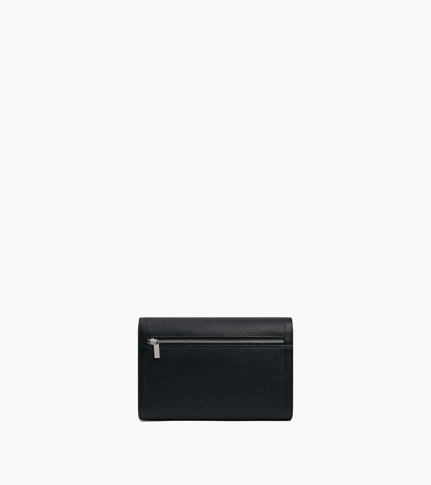 Three-slot soft travel watch case in leather