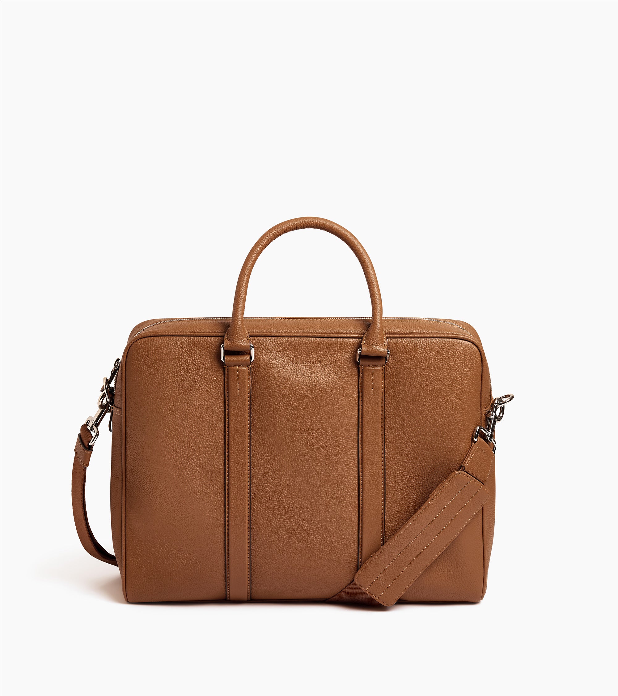 Porte documents 15" Charles en cuir grainé petit modèle