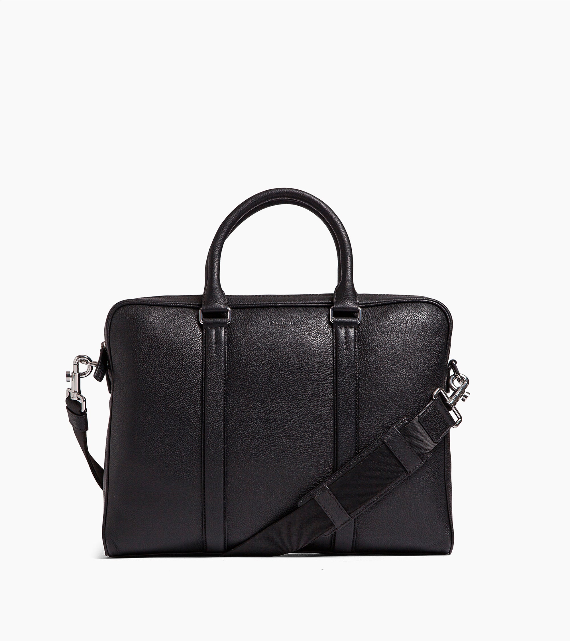 Porte documents 15" Charles en cuir grainé petit modèle