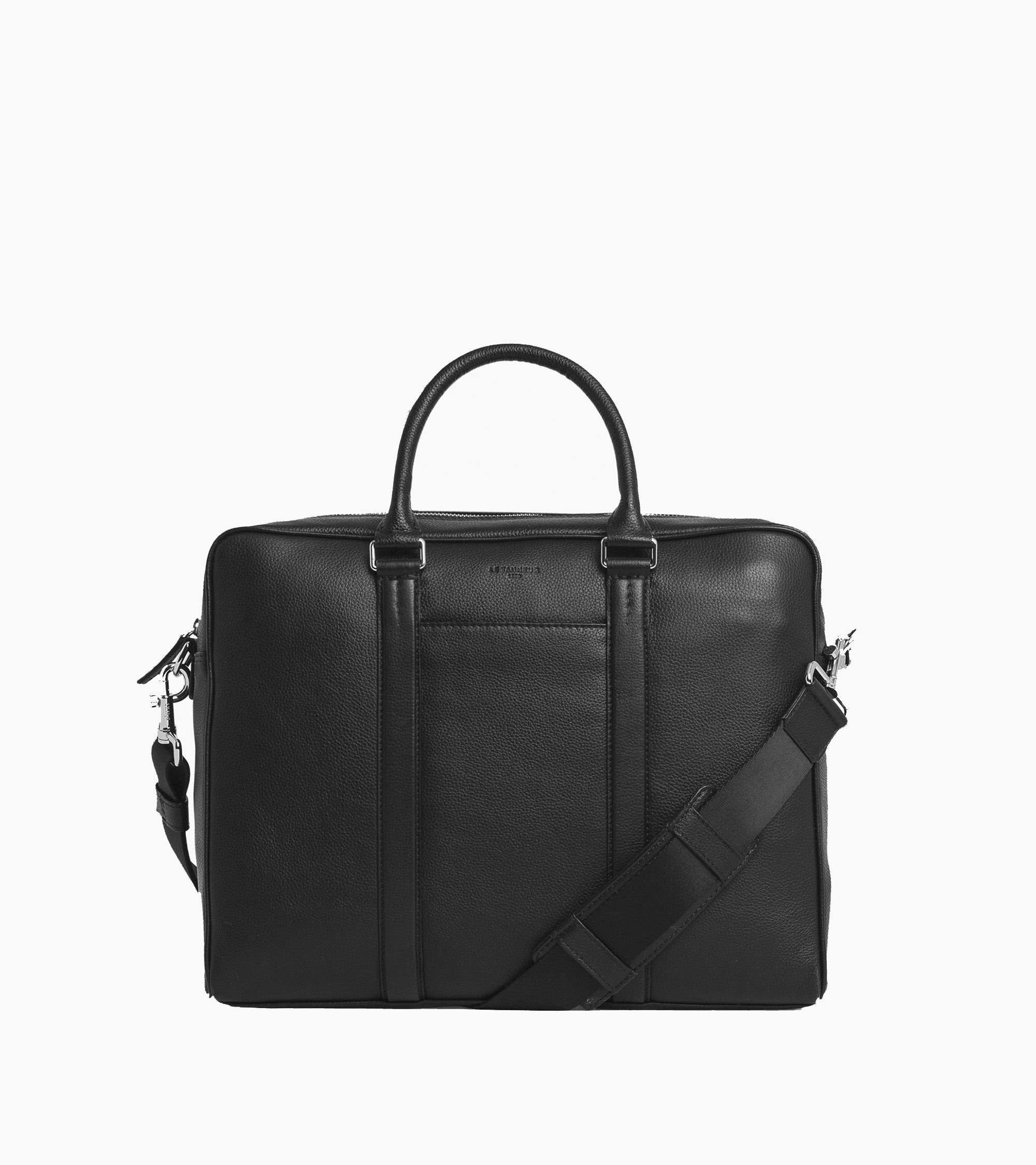 Porte documents 15" Charles en cuir grainé moyen modèle