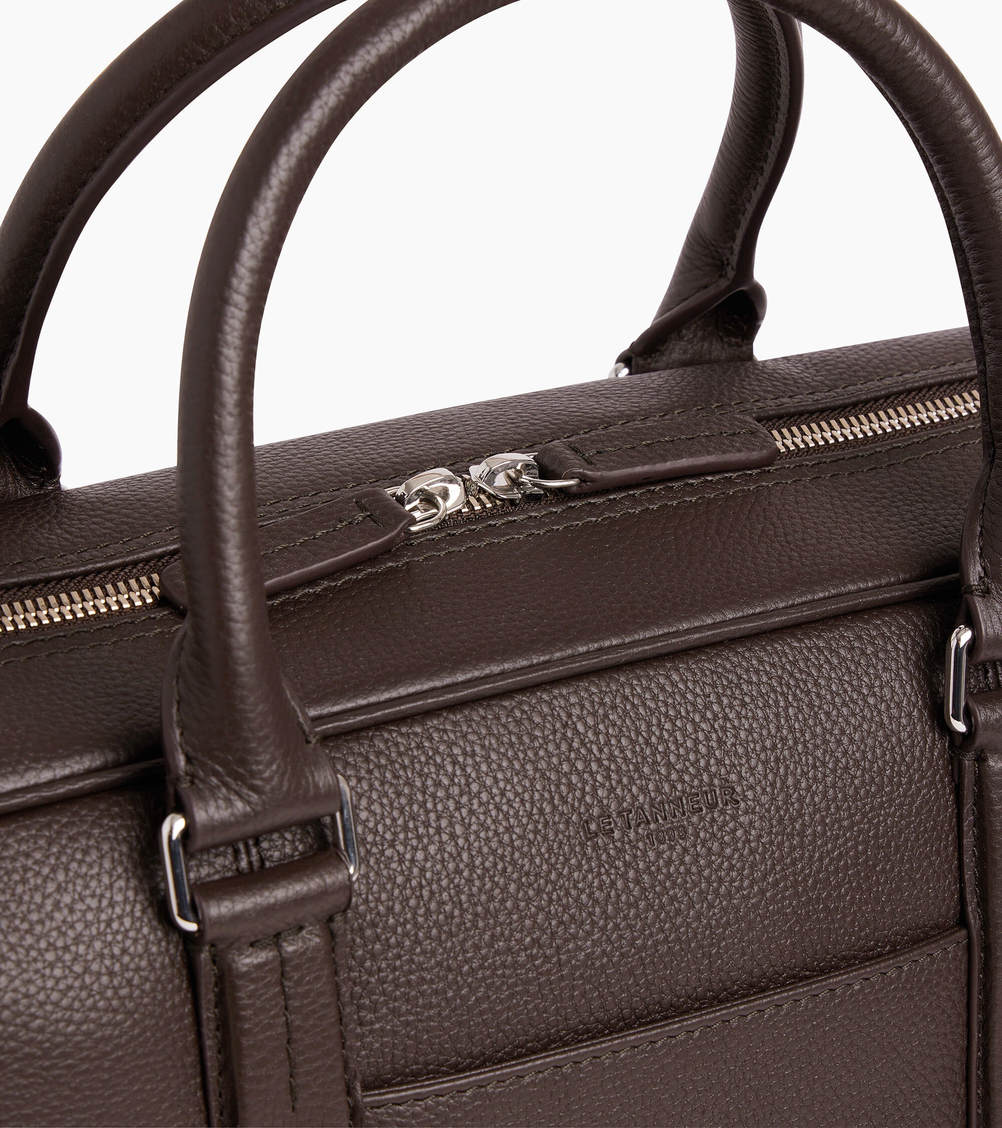 Porte documents 15" Charles en cuir grainé grand modèle