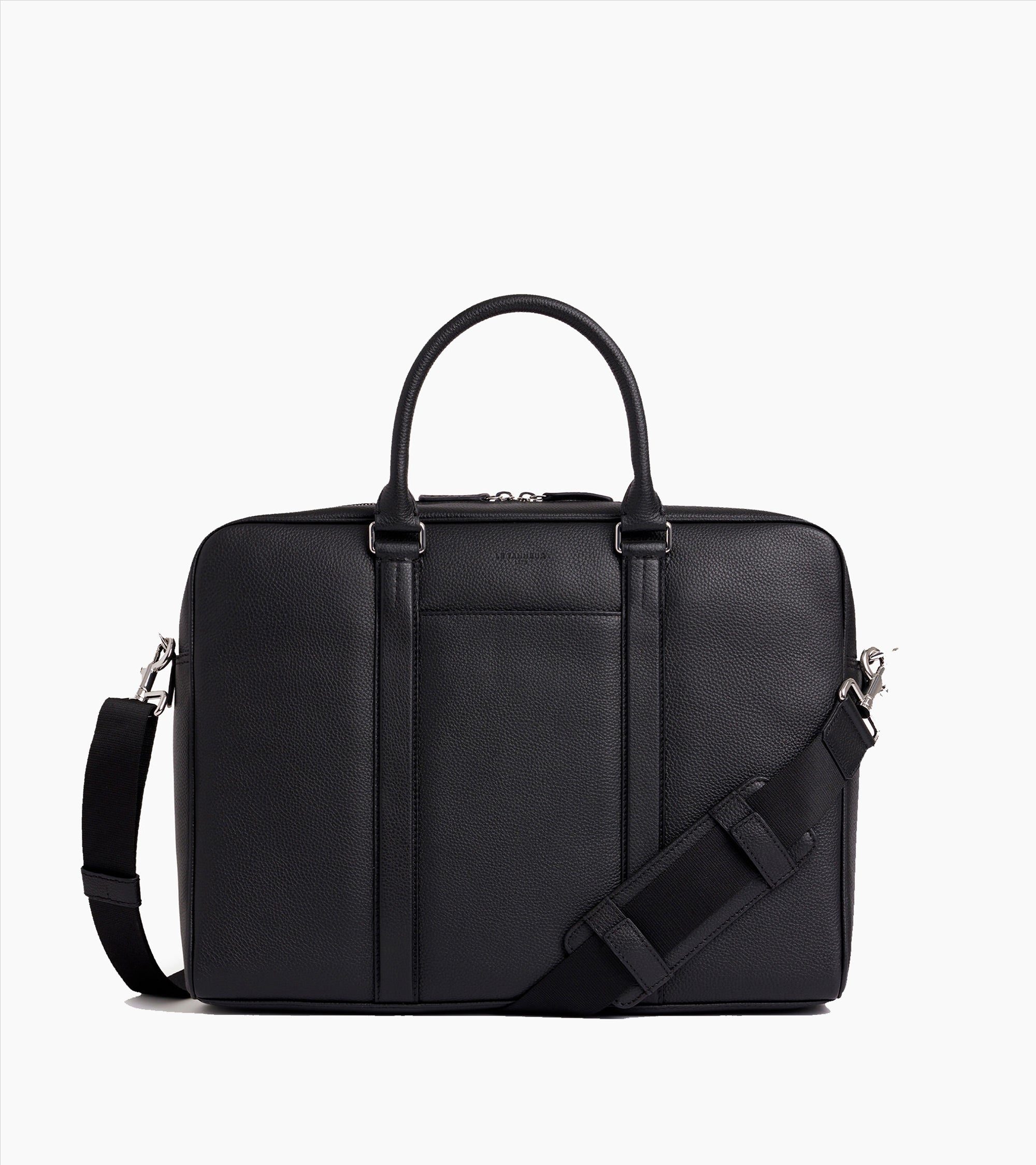 Porte documents 15" Charles en cuir grainé grand modèle