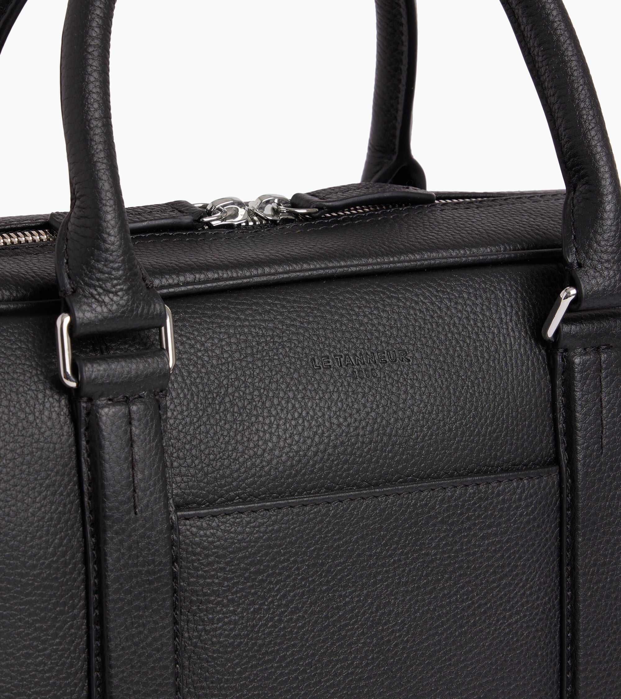 Porte documents 15" Charles en cuir grainé grand modèle
