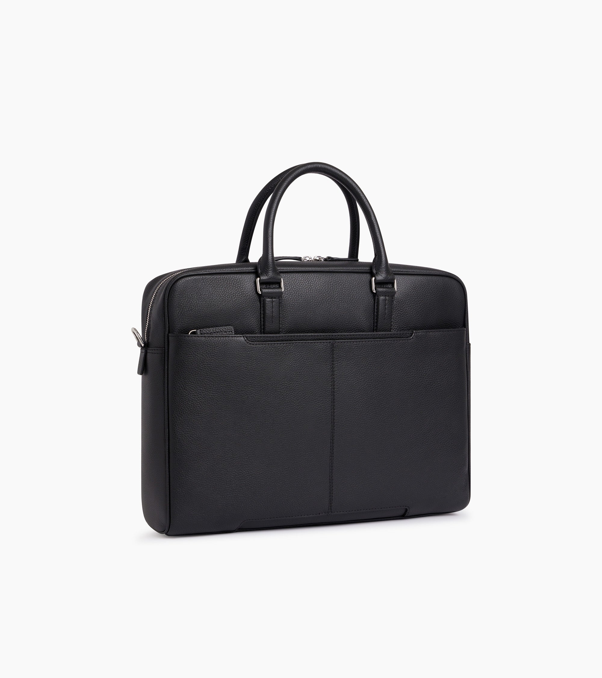Porte documents 15" Charles en cuir grainé grand modèle