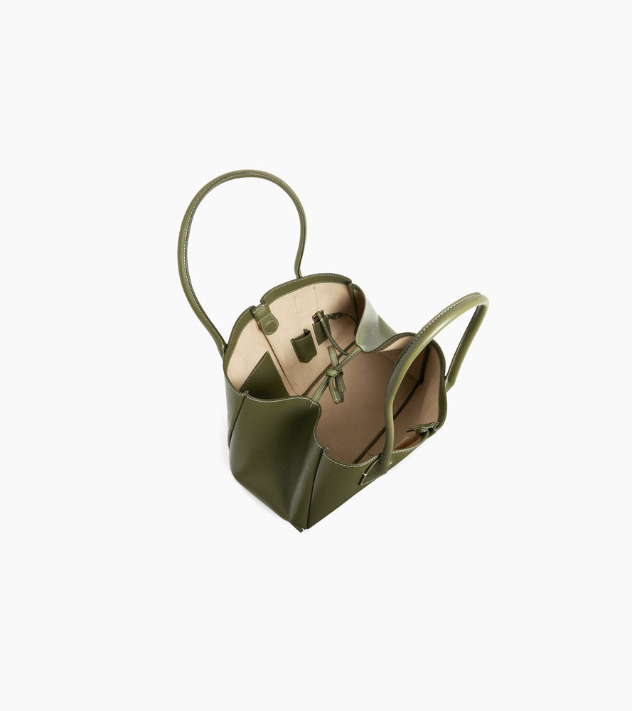 Grand sac cabas Elena en cuir grainé