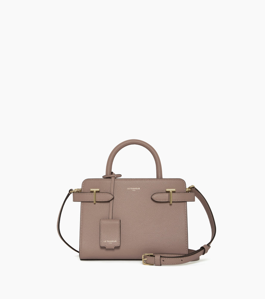 Kleine Handtasche Emilie aus genarbtem Leder mit Trageriemen