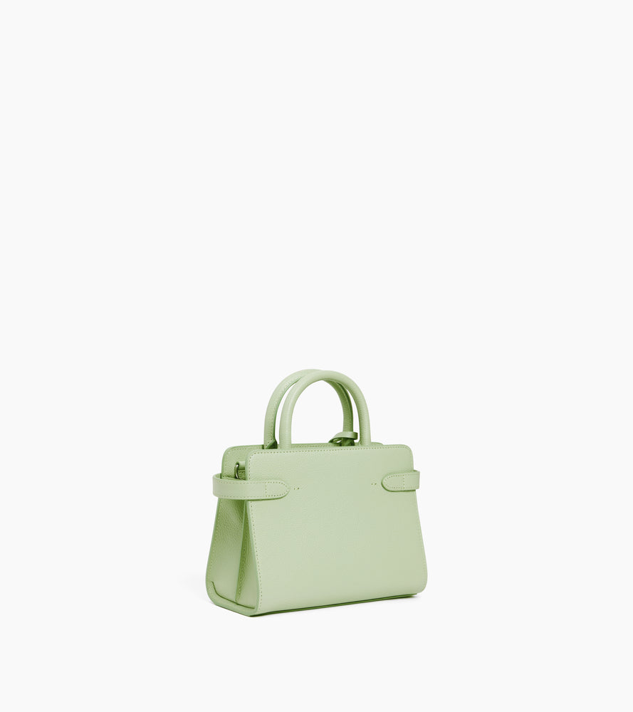 Kleine Handtasche Emilie aus genarbtem Leder mit Trageriemen
