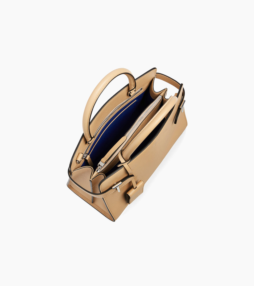 Mittelgroße Handtasche Emilie aus genarbtem Leder