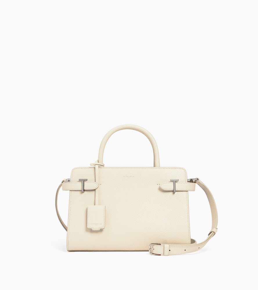 Mittelgroße Handtasche Emilie aus genarbtem Leder