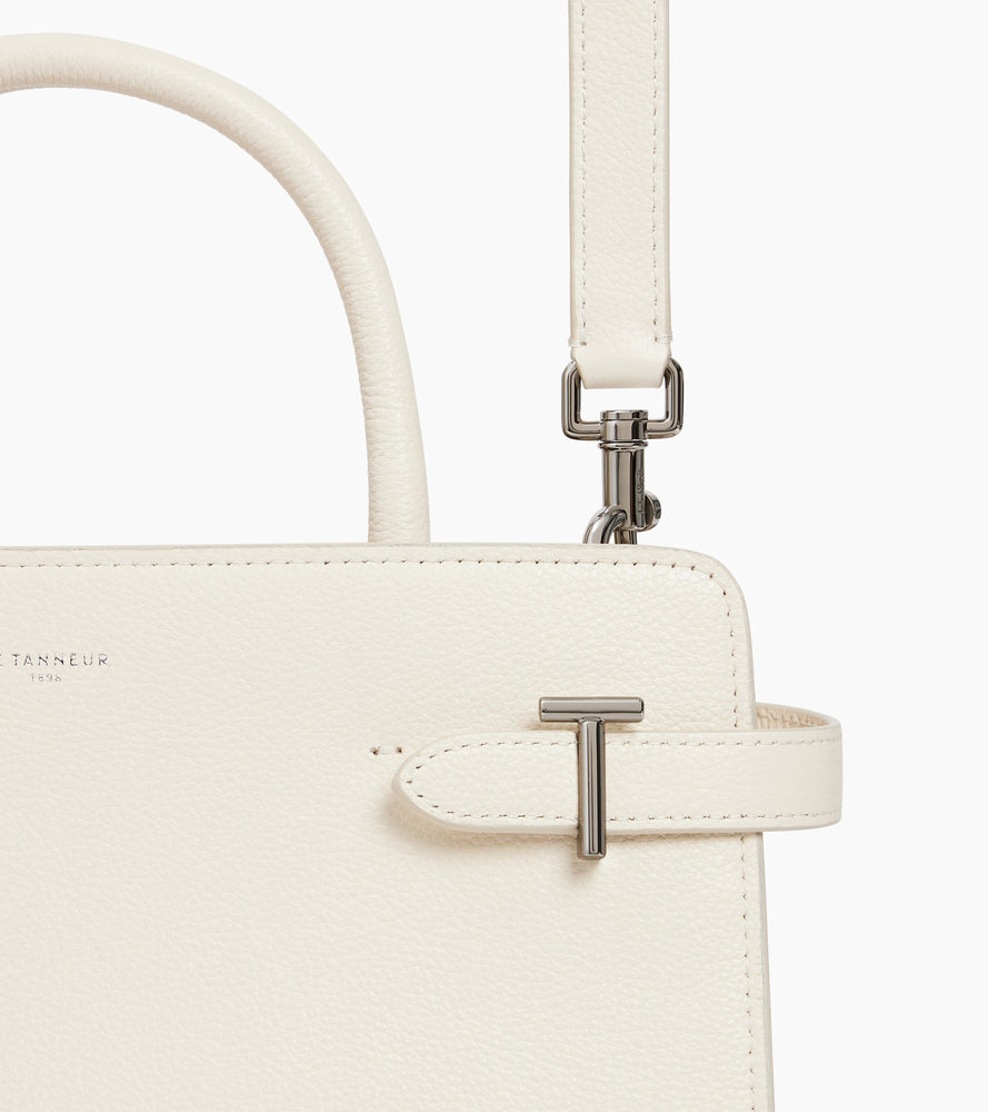 Mittelgroße Handtasche Emilie aus genarbtem Leder