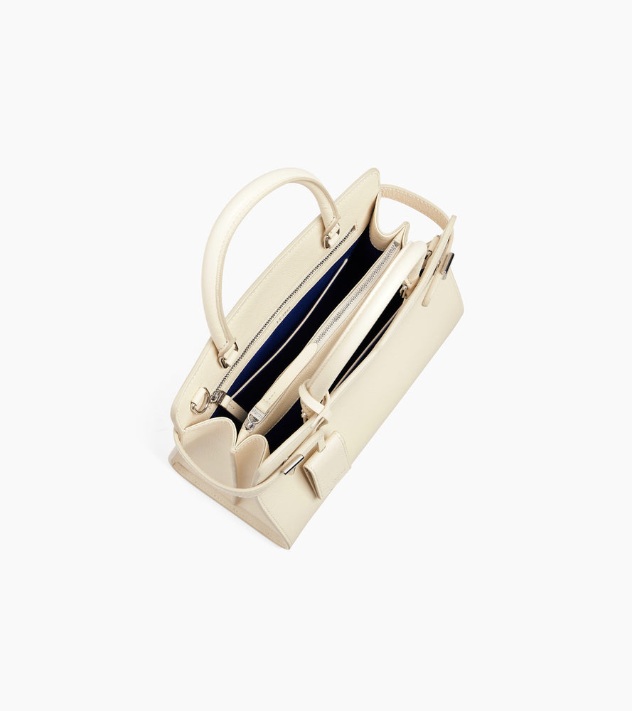 Mittelgroße Handtasche Emilie aus genarbtem Leder