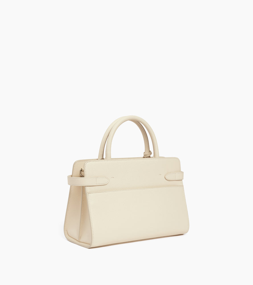 Mittelgroße Handtasche Emilie aus genarbtem Leder