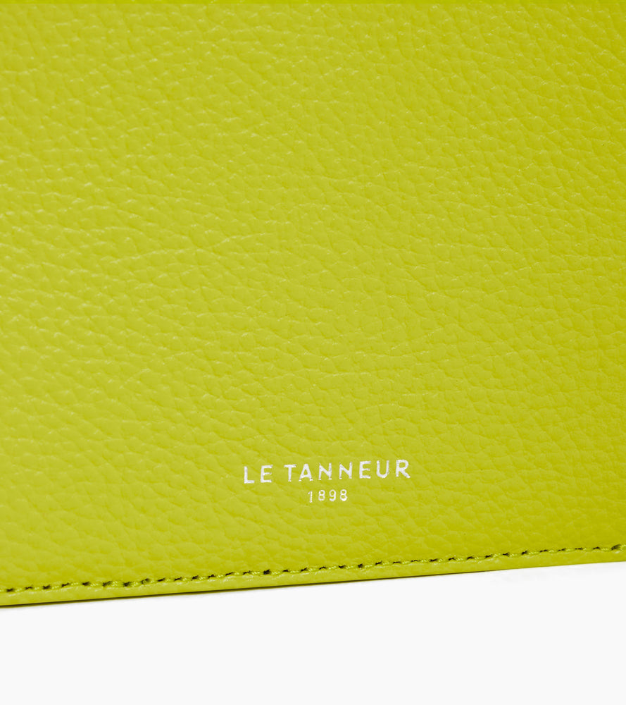 Porte cartes zippé Emilie en cuir grainé