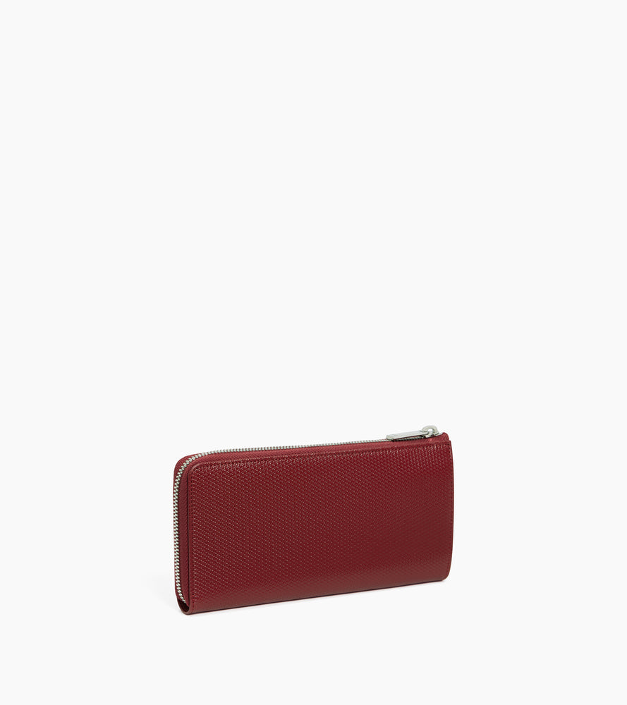 Compagnon zippé Emilie en cuir signature T