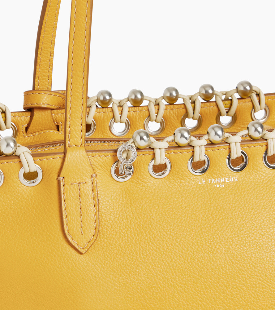 Grained leather tote bag Kitesy Martin