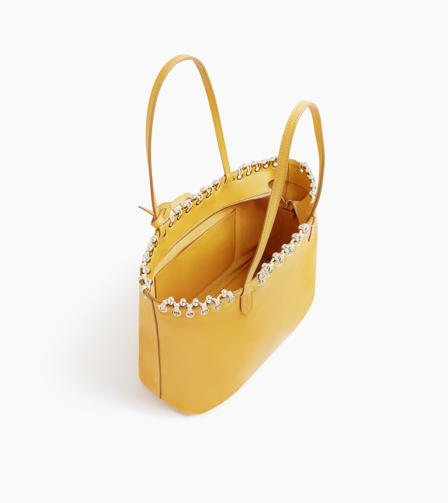Grained leather tote bag Kitesy Martin
