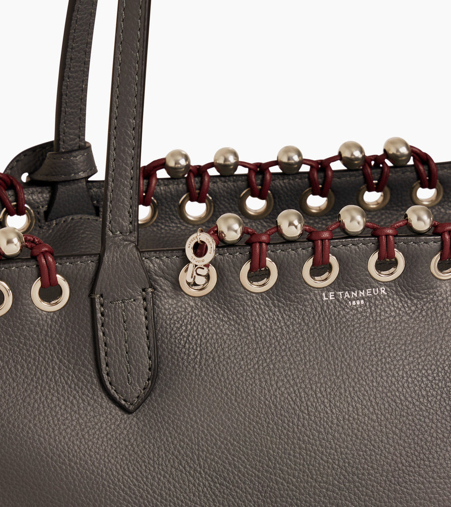 Grained leather tote bag Kitesy Martin