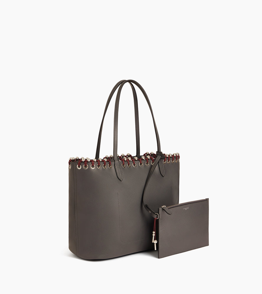 Grained leather tote bag Kitesy Martin