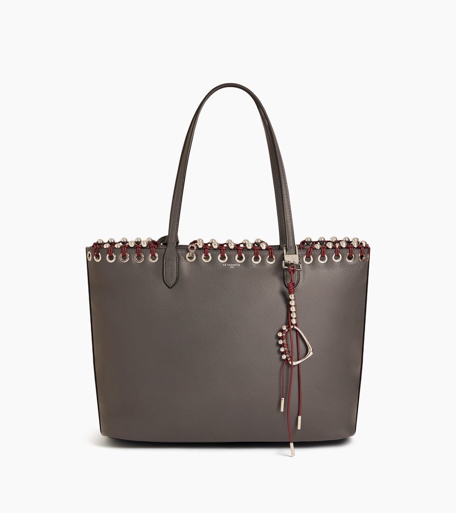 Grained leather tote bag Kitesy Martin