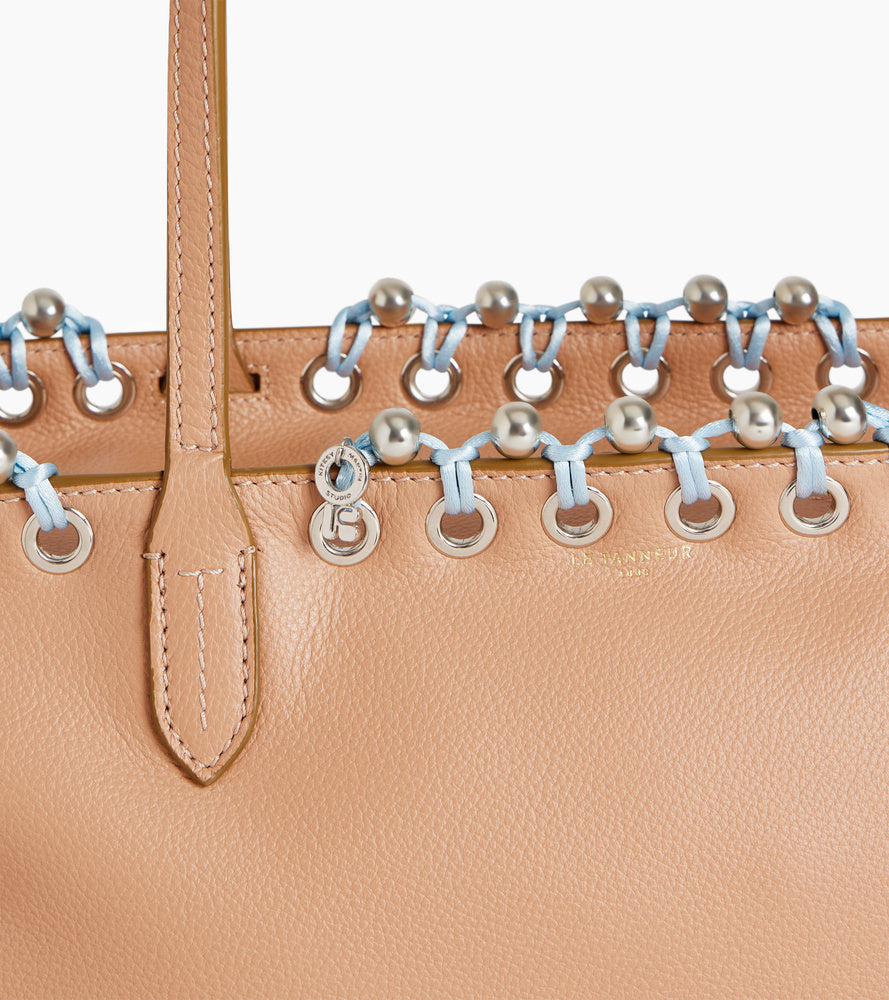 Grained leather tote bag Kitesy Martin