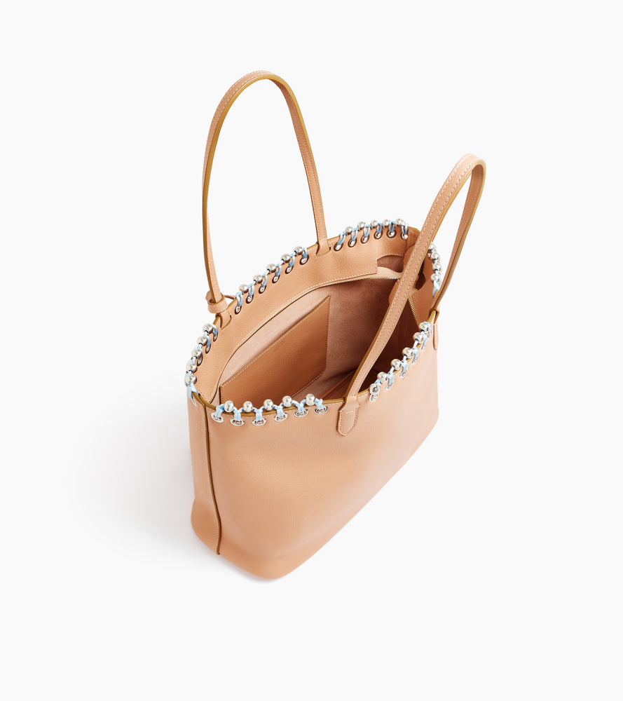 Grained leather tote bag Kitesy Martin