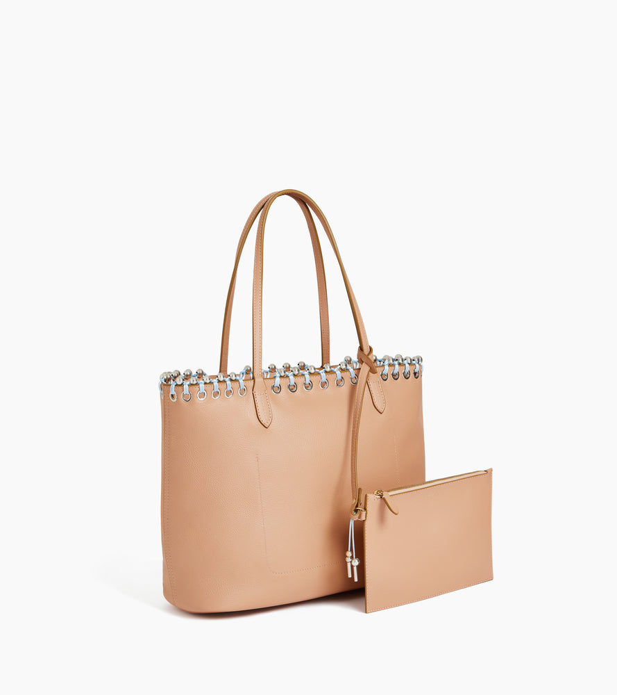 Grained leather tote bag Kitesy Martin