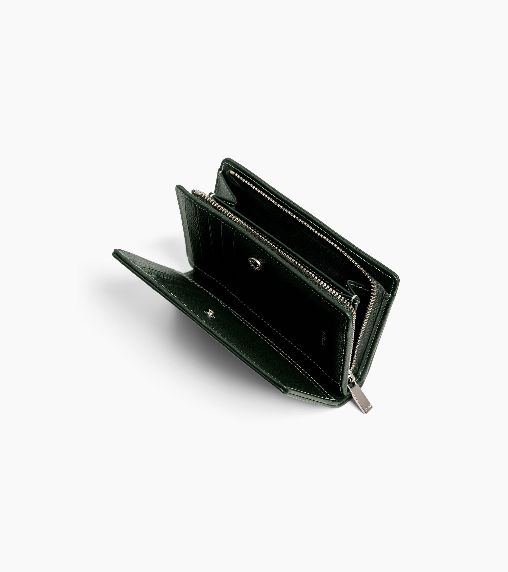 Portefeuille moyen modèle Marguerite en cuir grainé