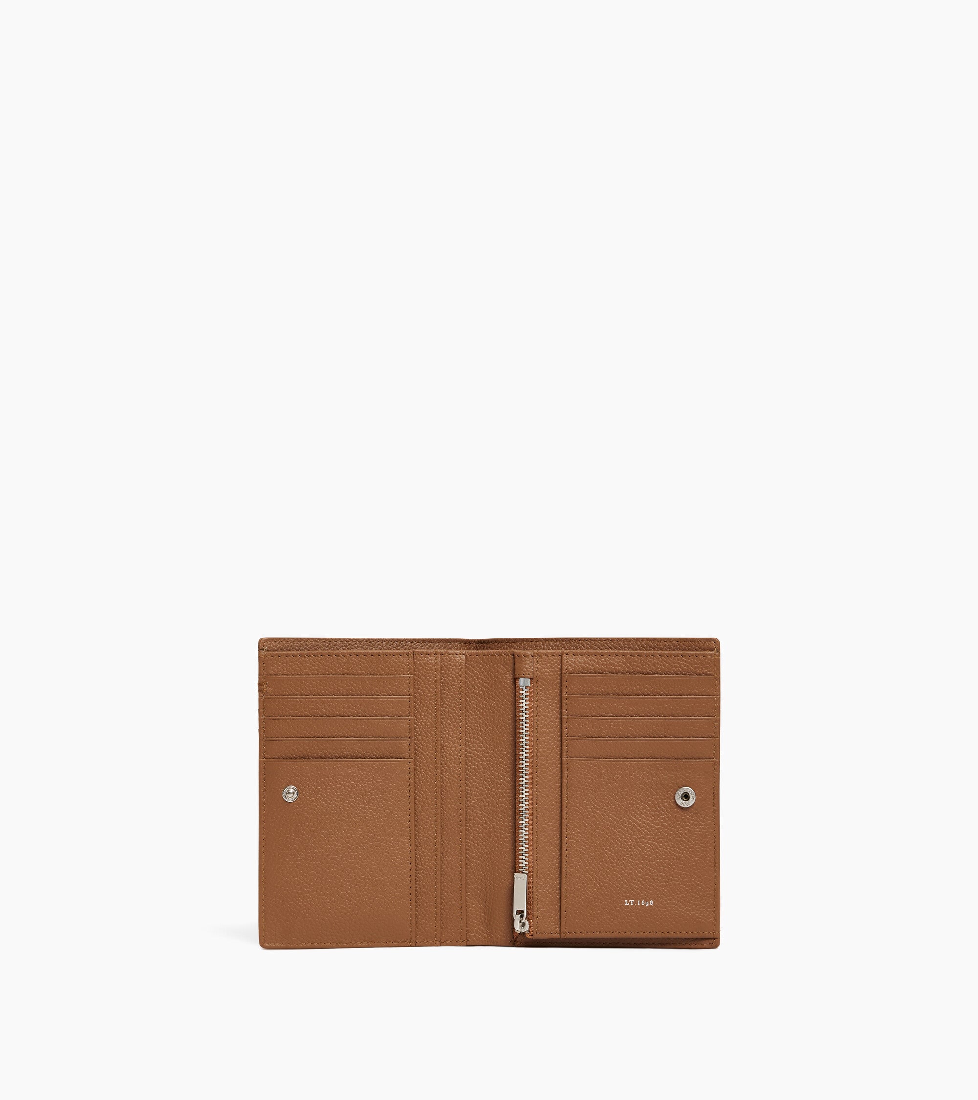 Lucien グレインレザー ファスナー付き ラージ 縦型 財布