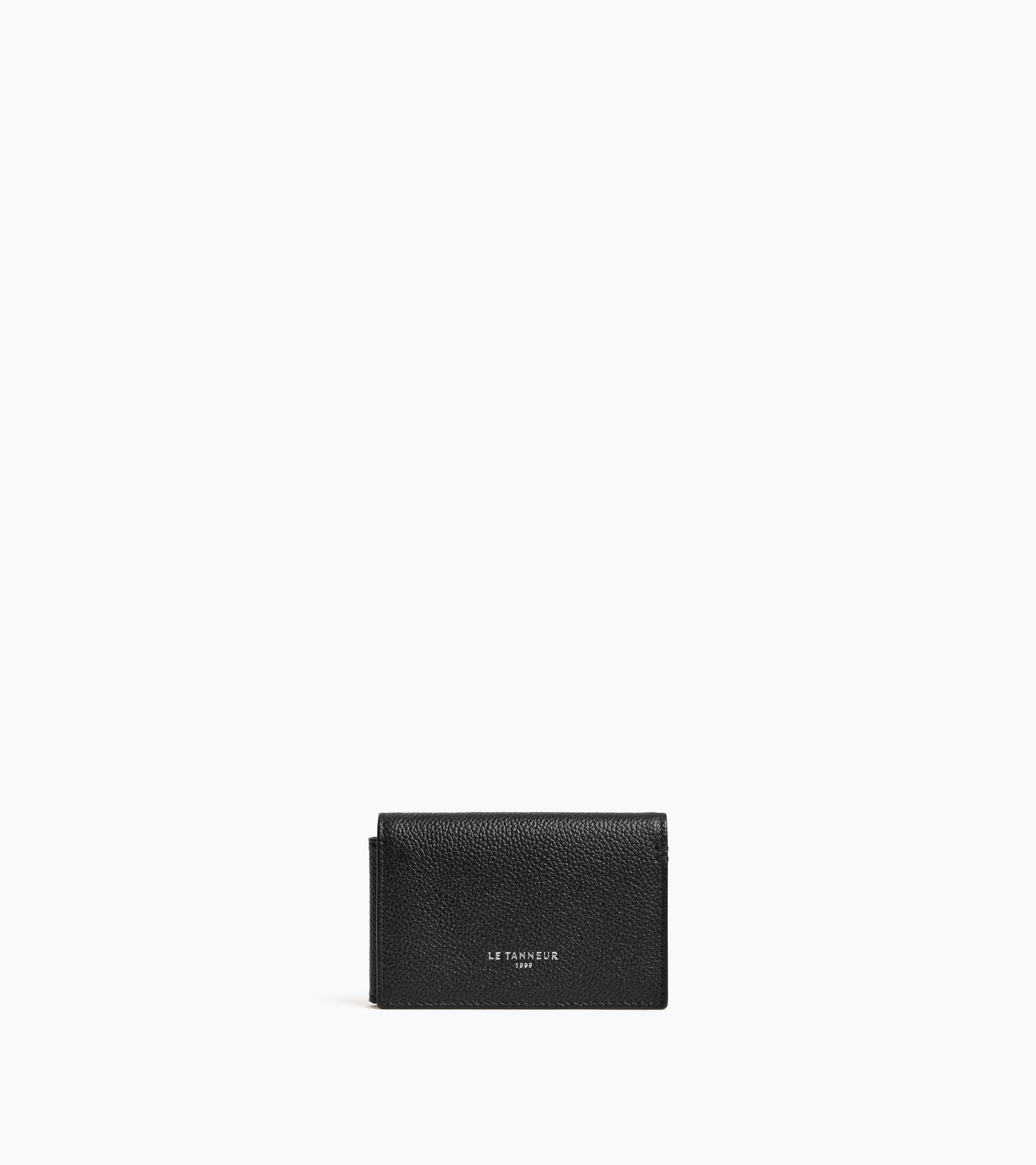 Lucien グレインレザー 横型 二つ折りカードケース