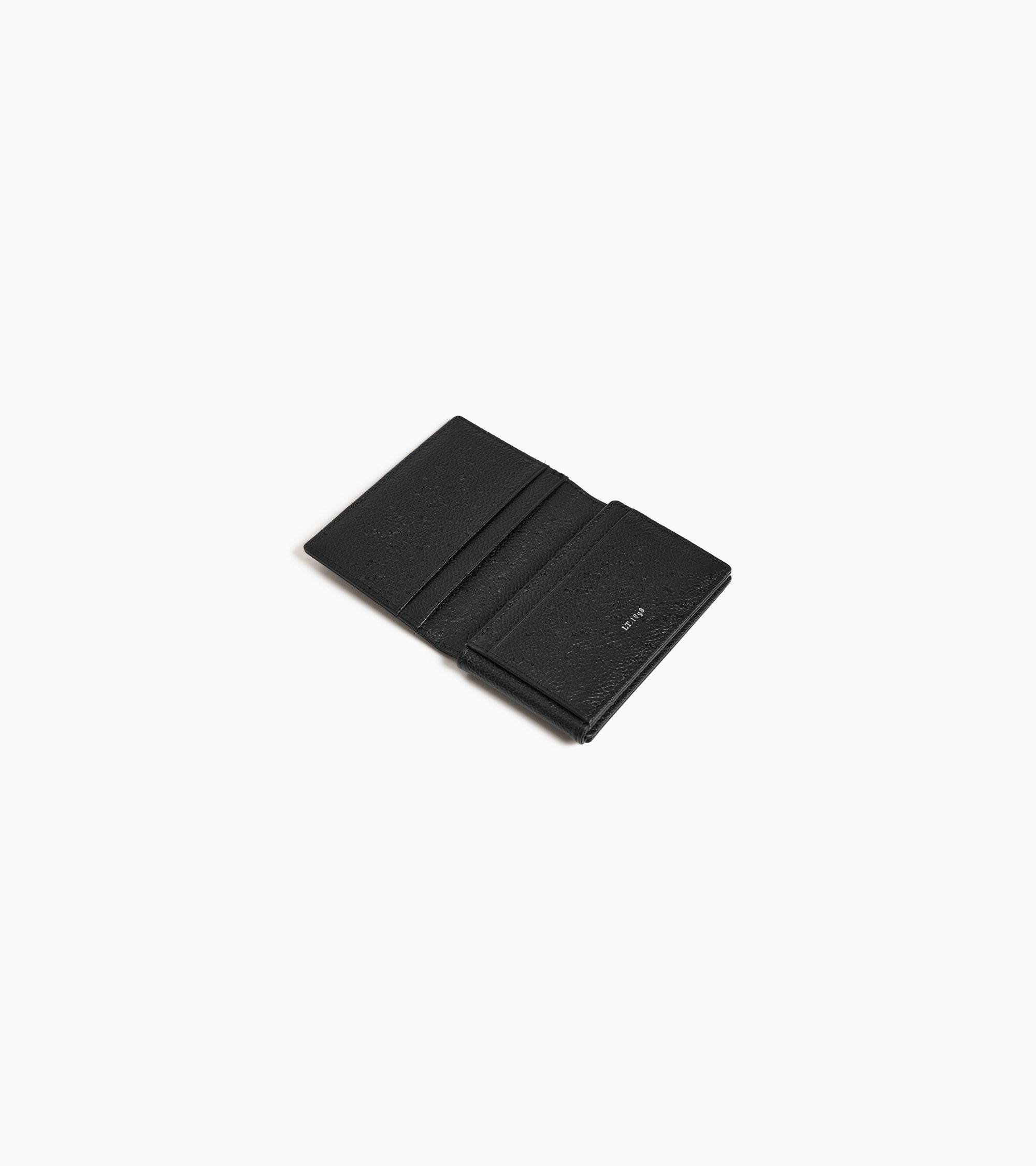 Lucien グレインレザー 横型 二つ折りカードケース