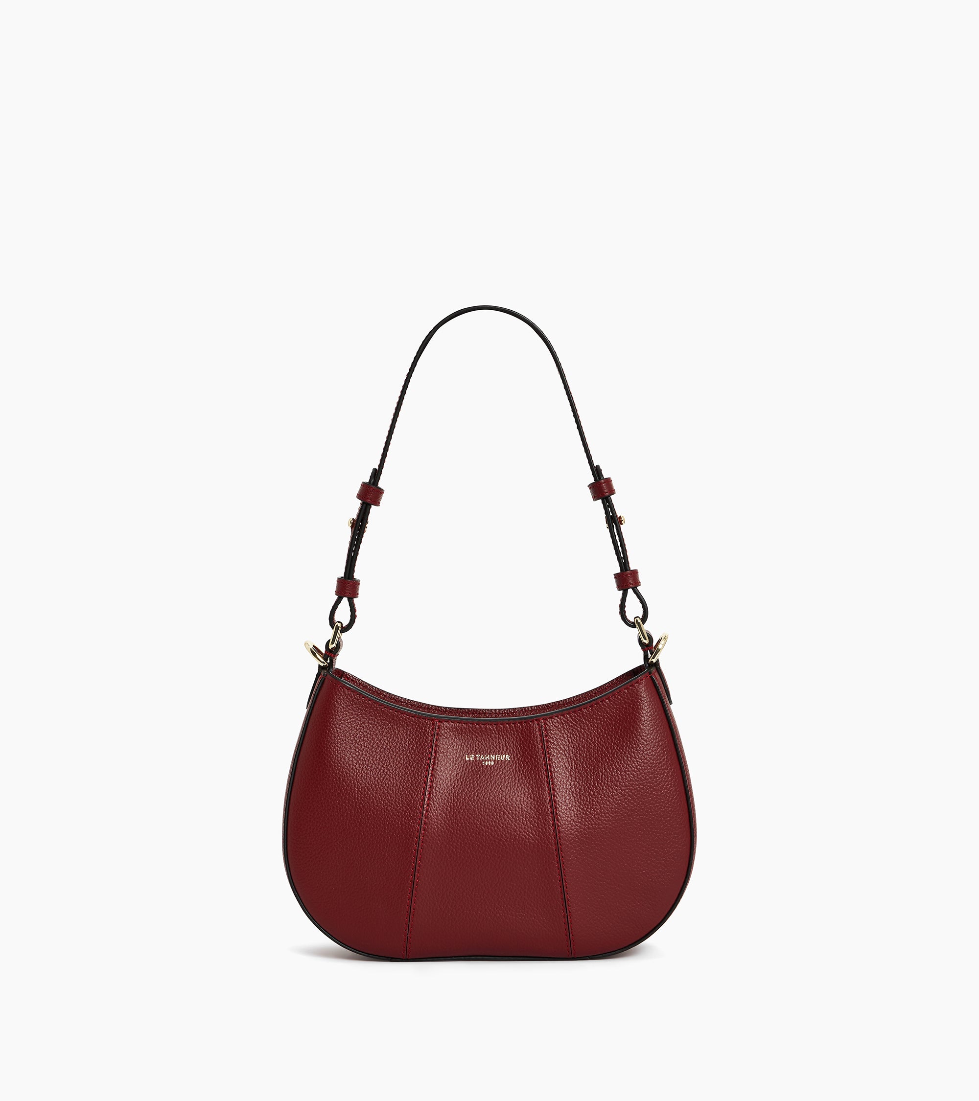 Petit sac demi-lune Juliette en cuir grainé