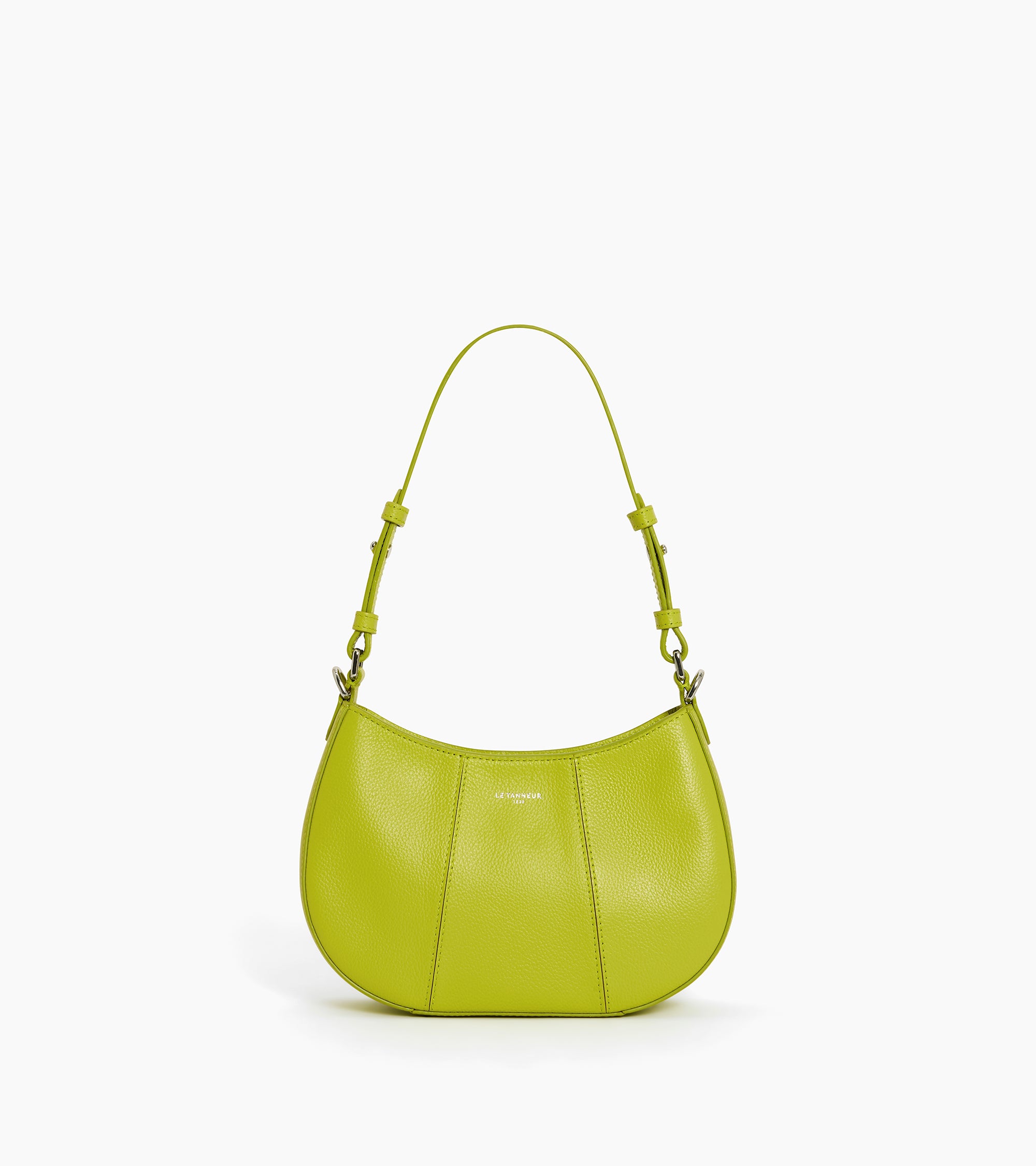 Petit sac demi-lune Juliette en cuir grainé