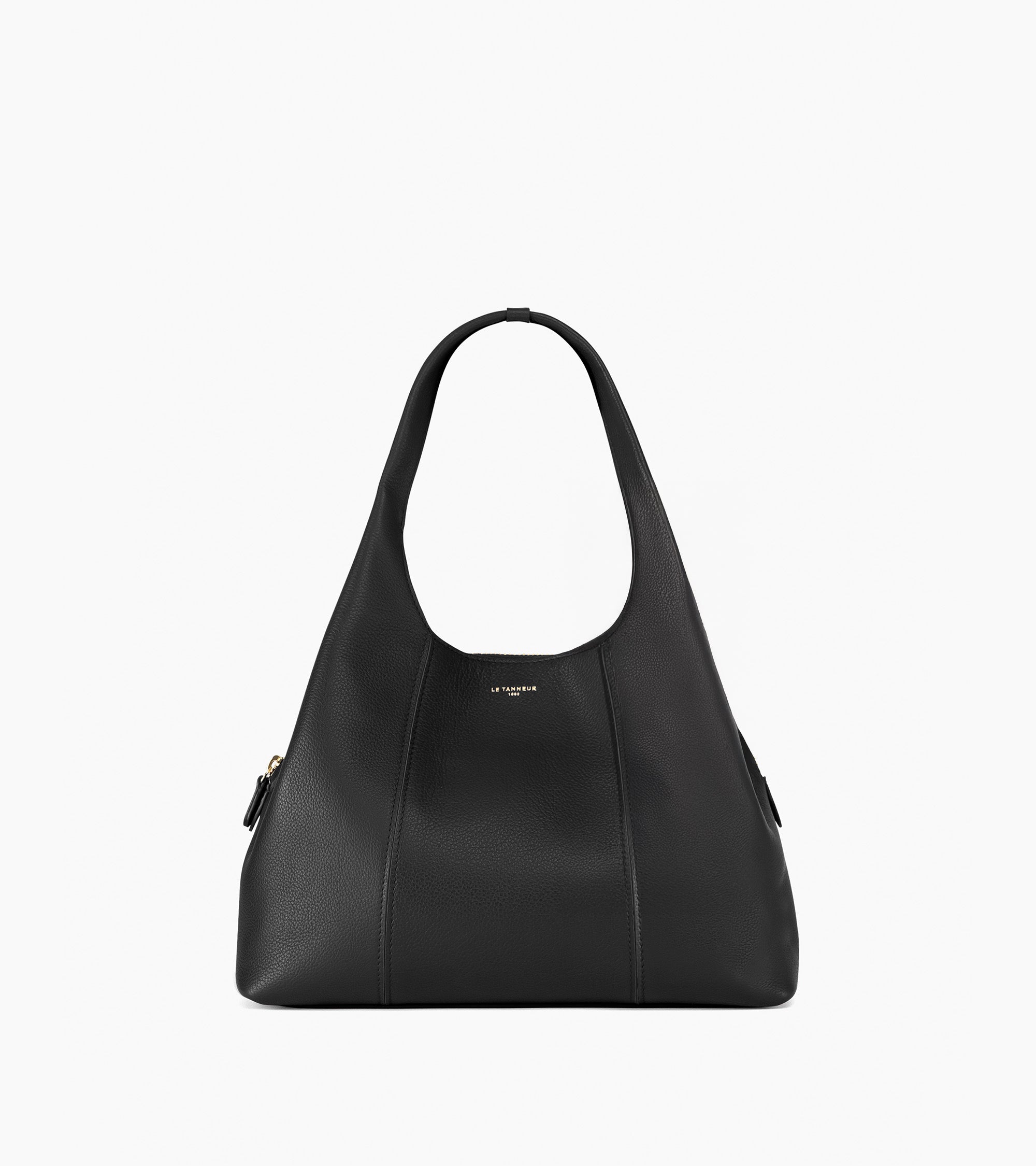 Mittelgroße Schultertasche Modell Juliette aus genarbtem Leder