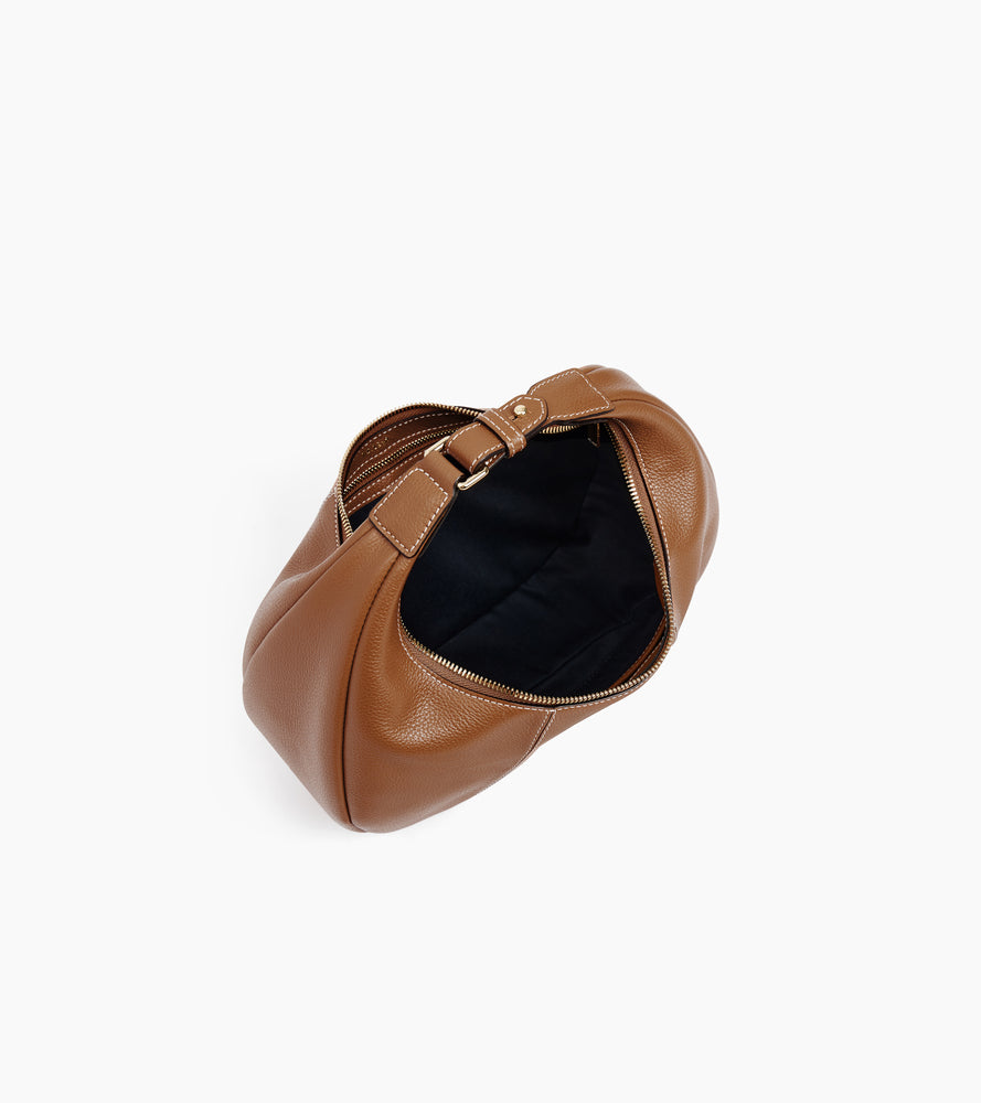 Kleine Hobo-Tasche Juliette aus genarbtem Leder