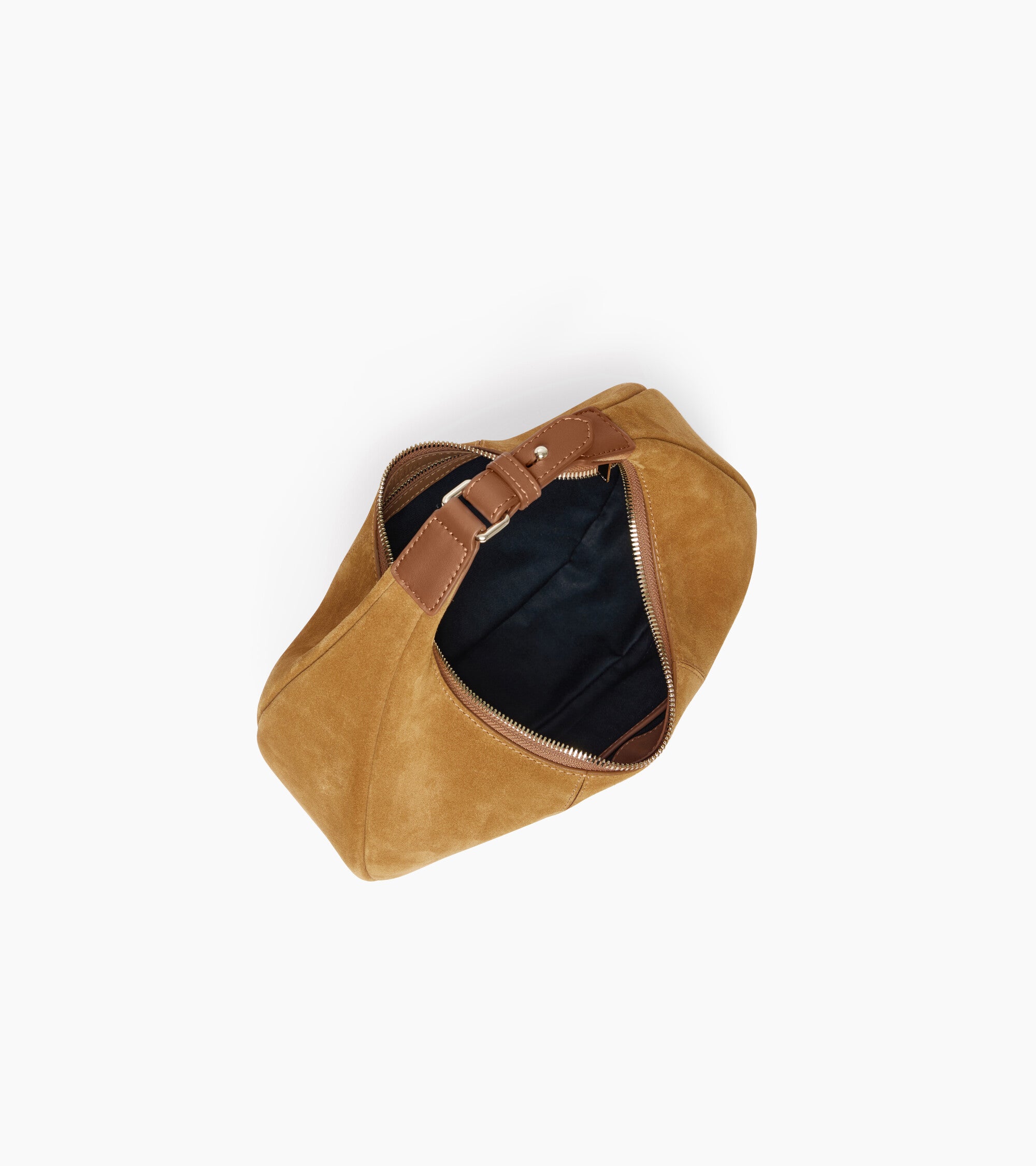 Juliette small hobo bag in suede split leather