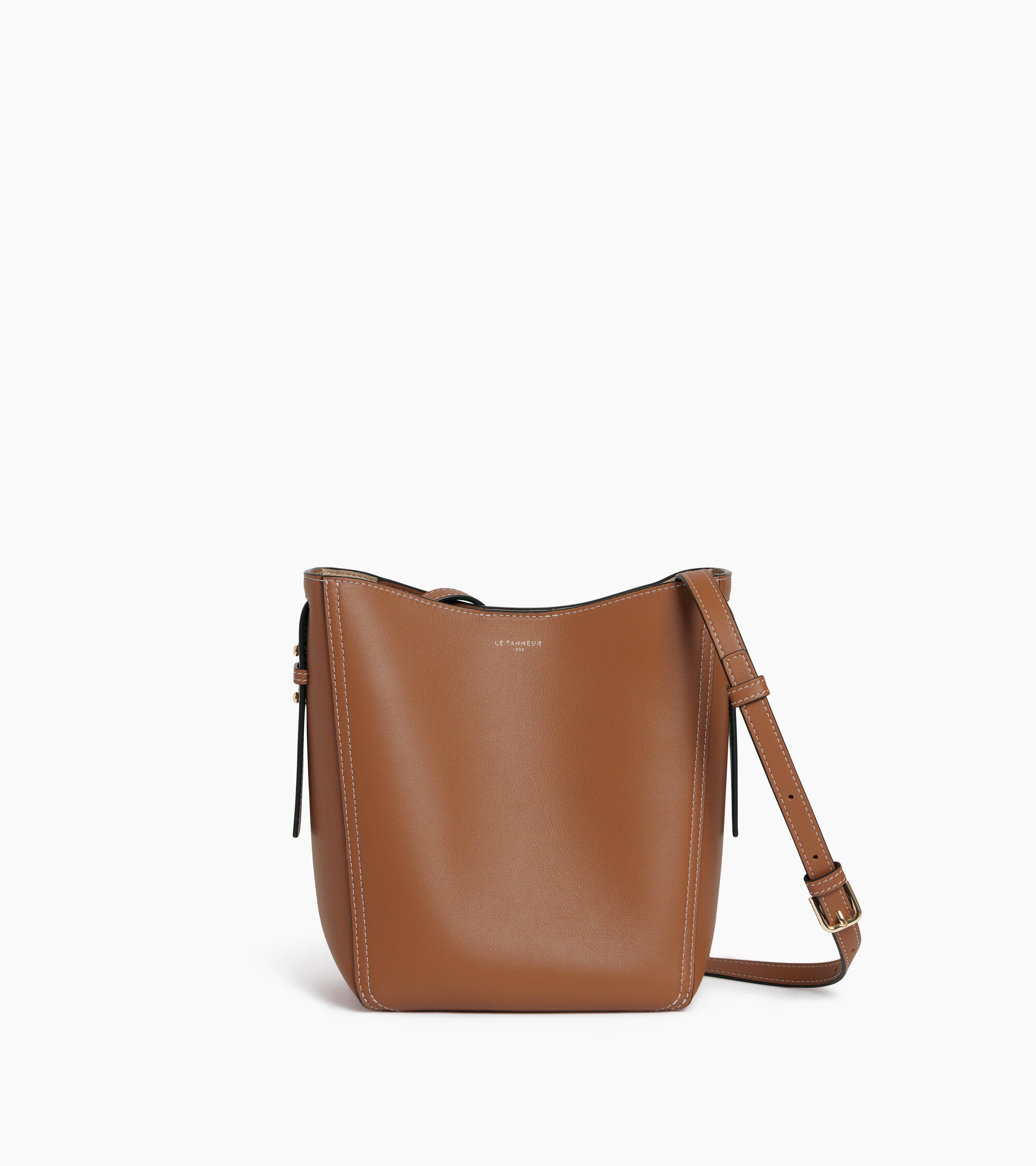 Céleste small smooth leather hobo bag
