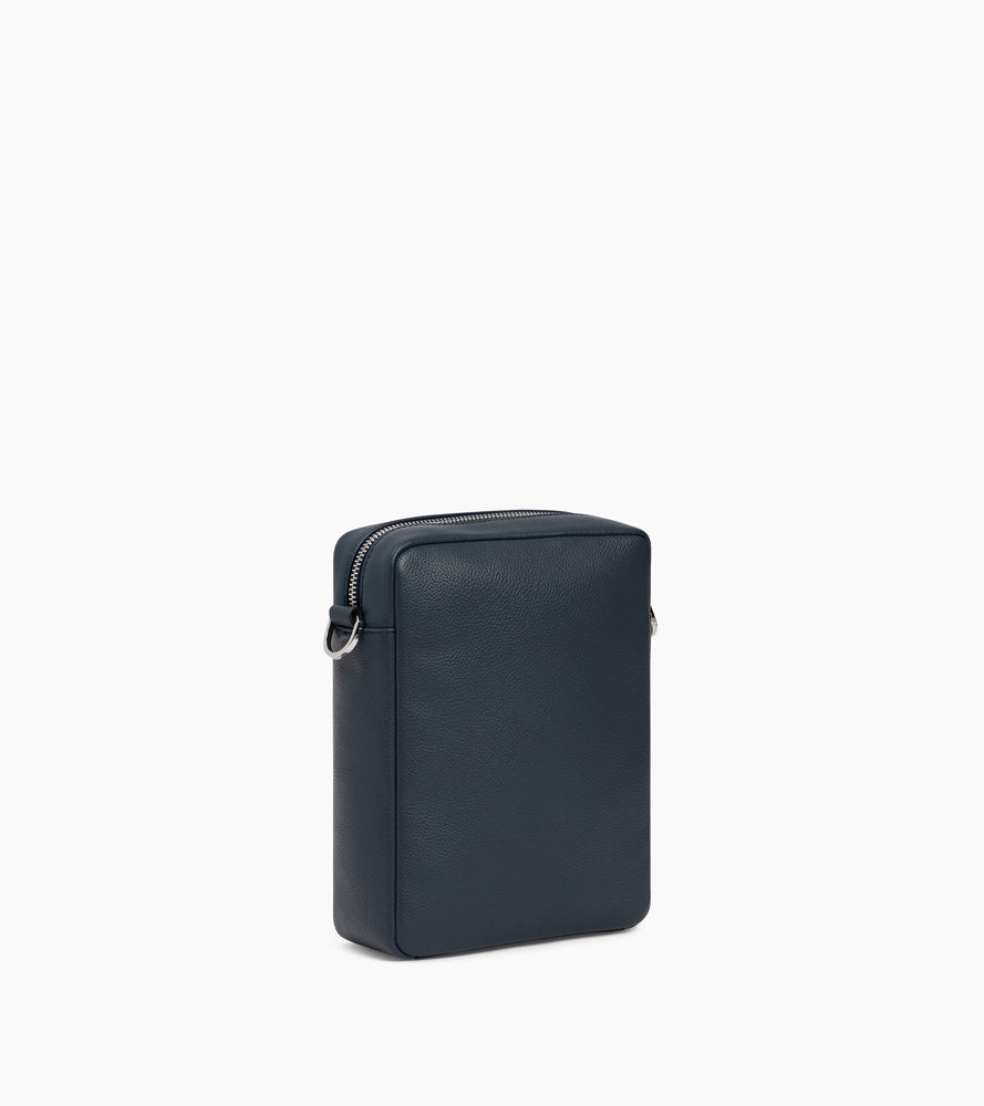 Marceau small zipped satchel in grained leather