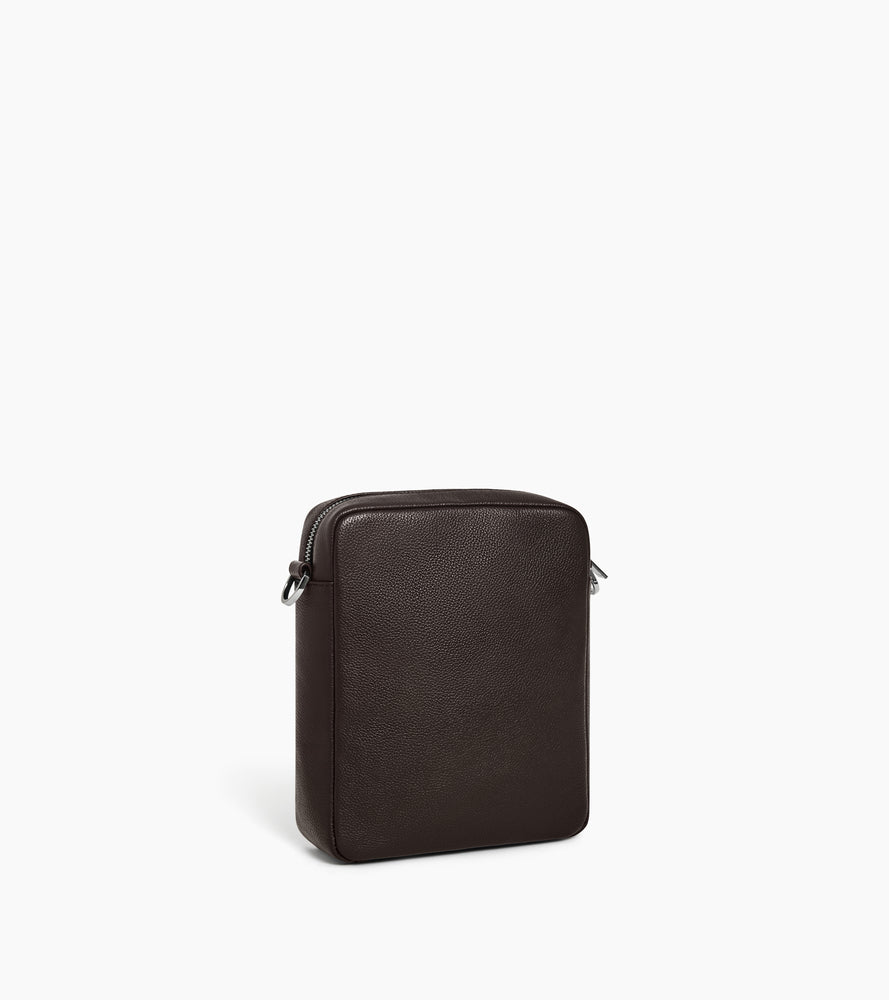 Marceau small zipped satchel in grained leather
