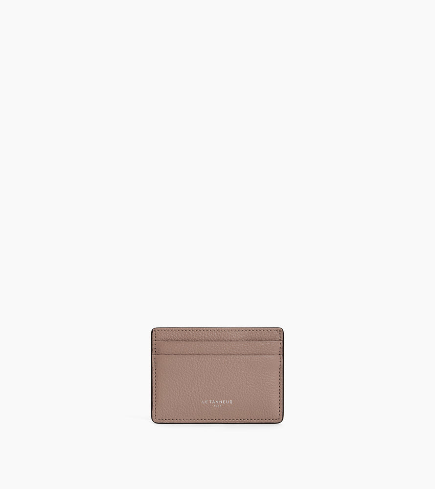 Porte cartes Emile en cuir grainé