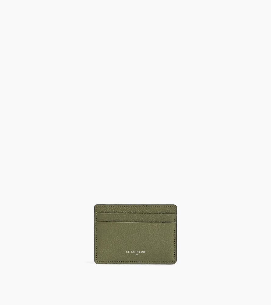 Porte cartes Emile en cuir grainé